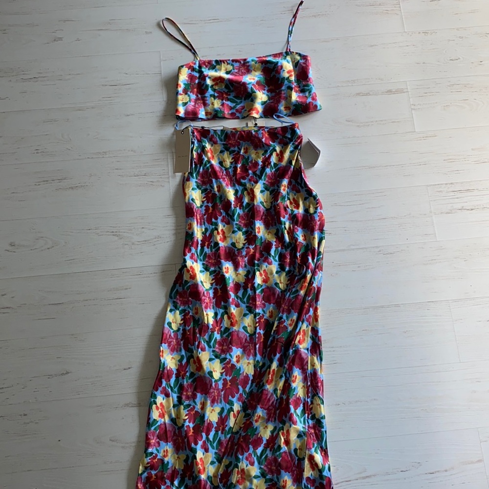 Bec + bridge Lucette silk cami and skirt set